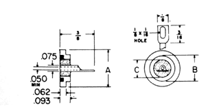 Capacitor End Seals CFP - 075 Series